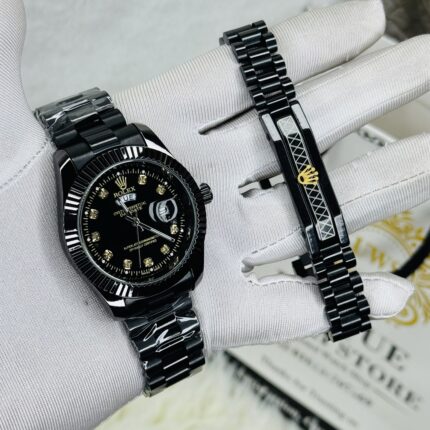 Luxury RLX Watch and Bracelate Combo