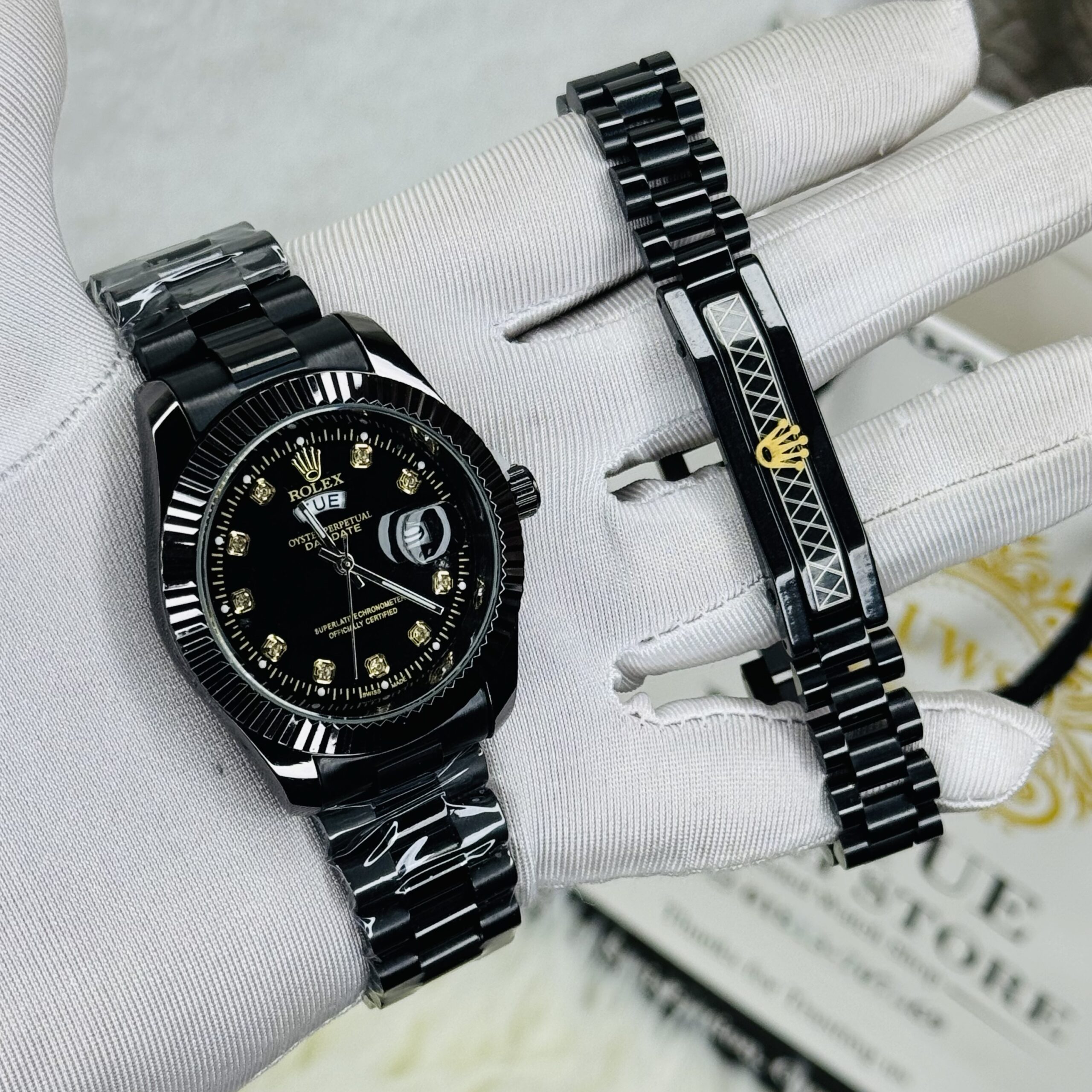 img_3829 Luxury RLX Watch and Bracelate Combo - Image 1